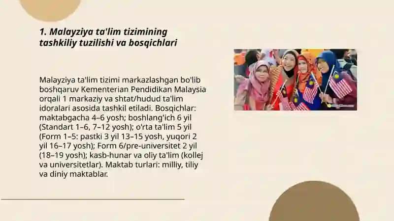 Malayziya ta'lim tizimi va undagi muammolar 3