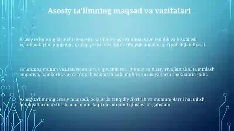 Boshlangich talimning maqsad va vazifalari 3
