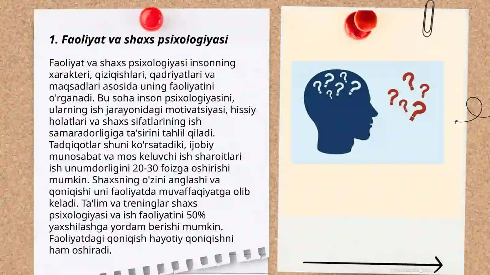 Faoliyat va shaxs psixologiyasi 3