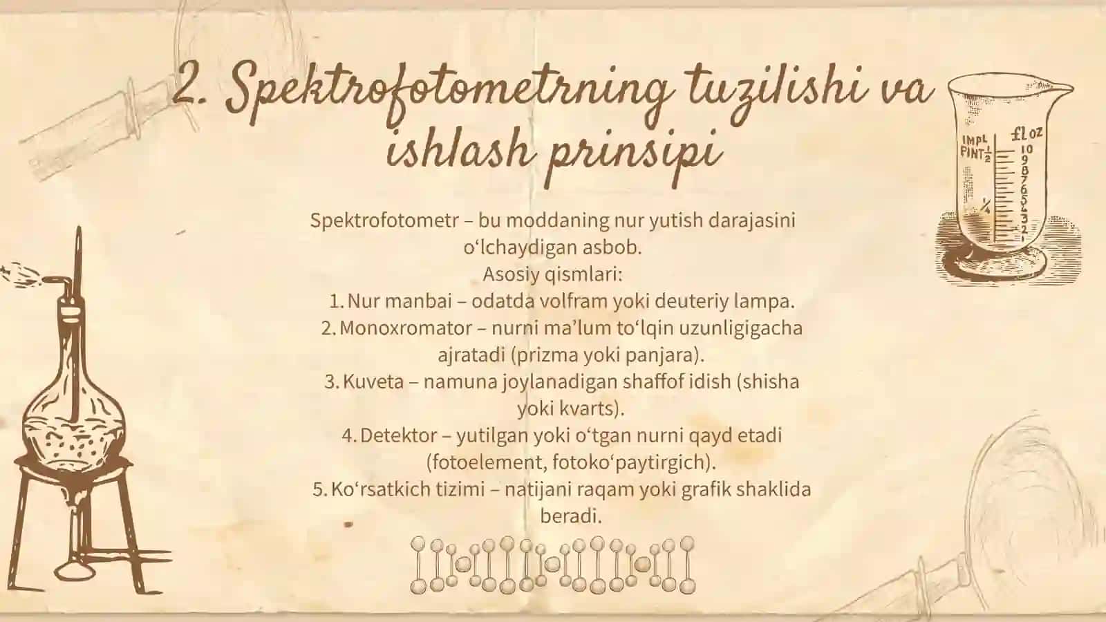 Spektrofotometrik usullarning tibbiyotda qo’llanilishi 3