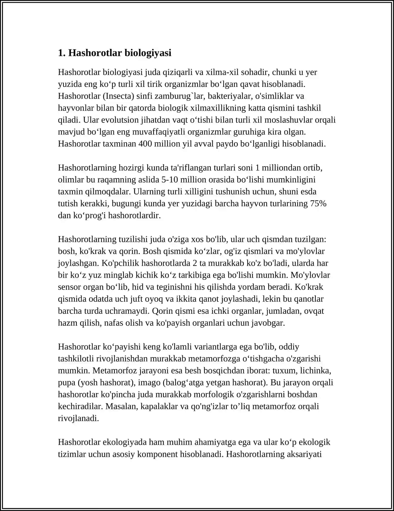 HASHOROTLAR ENTAMALOGIYASI 3