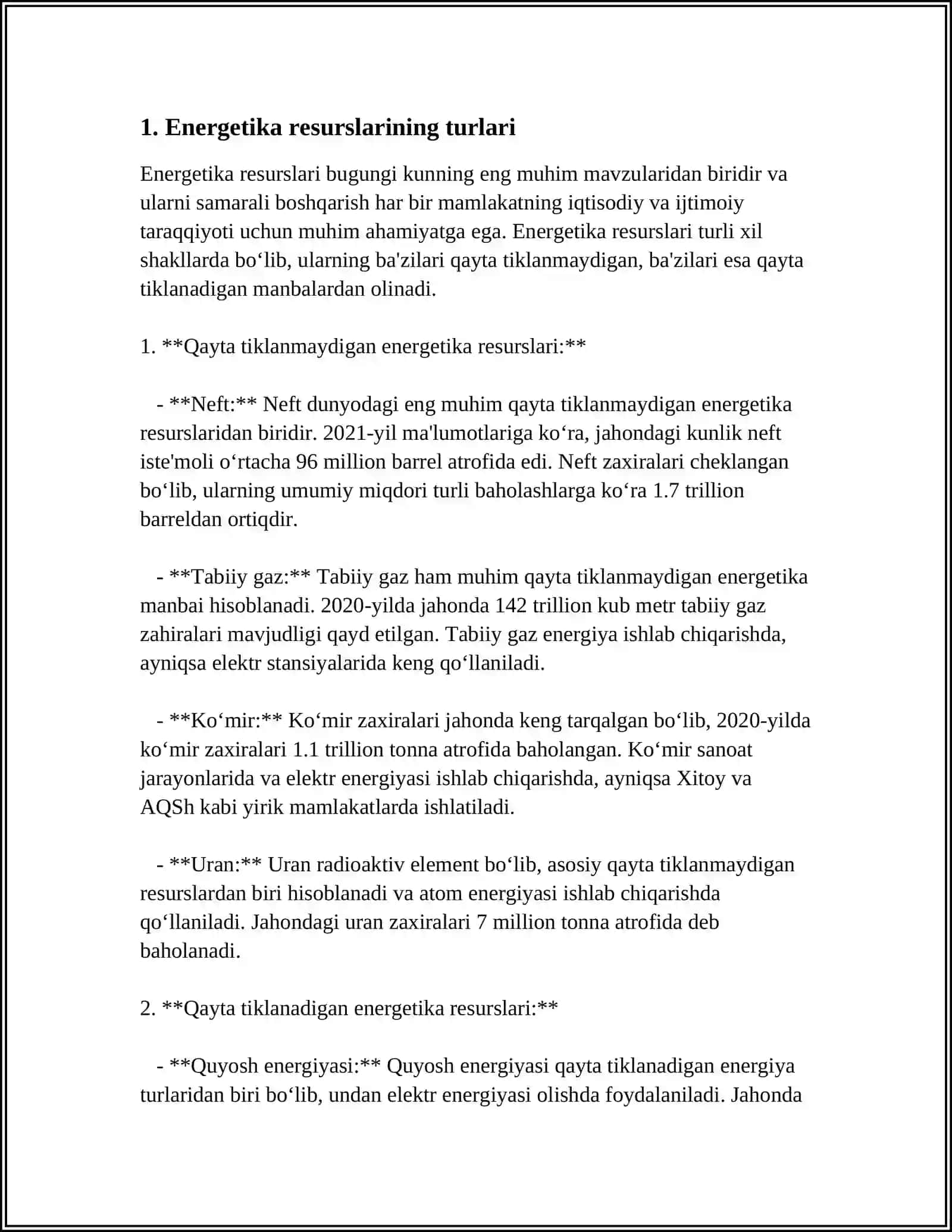 JAHON ENERGETIKASI GEOGRAFIYASI 3
