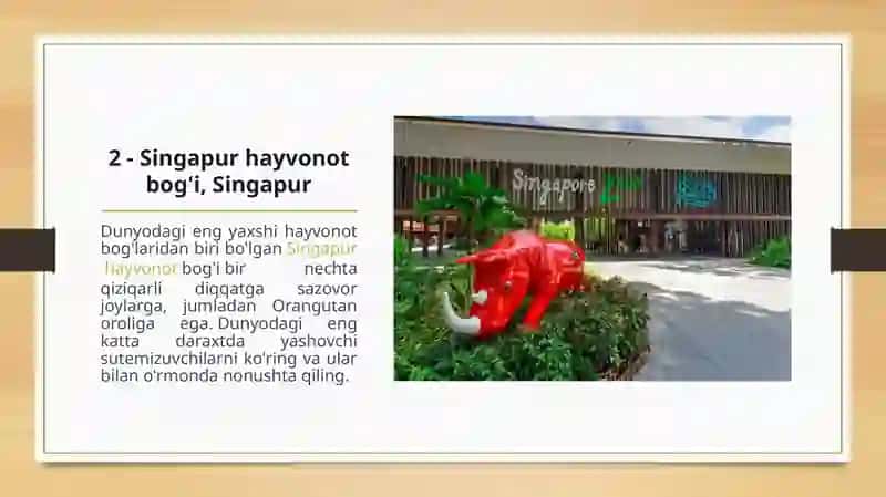 Dunyodagi 20 ta eng yaxshi hayvonot bog'lari 3