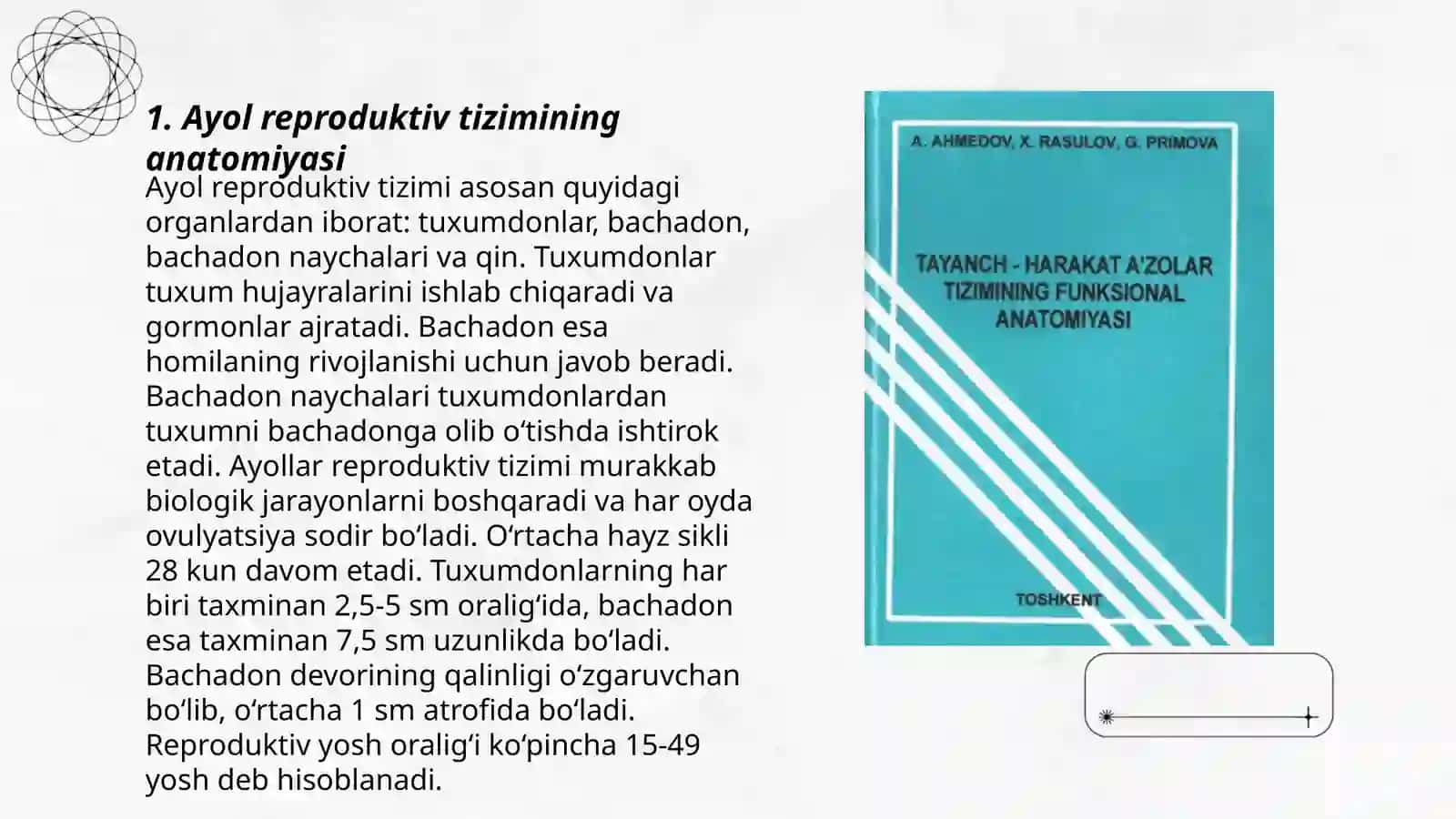 Ayol reproduktiv tizimining anatomiyasi 3