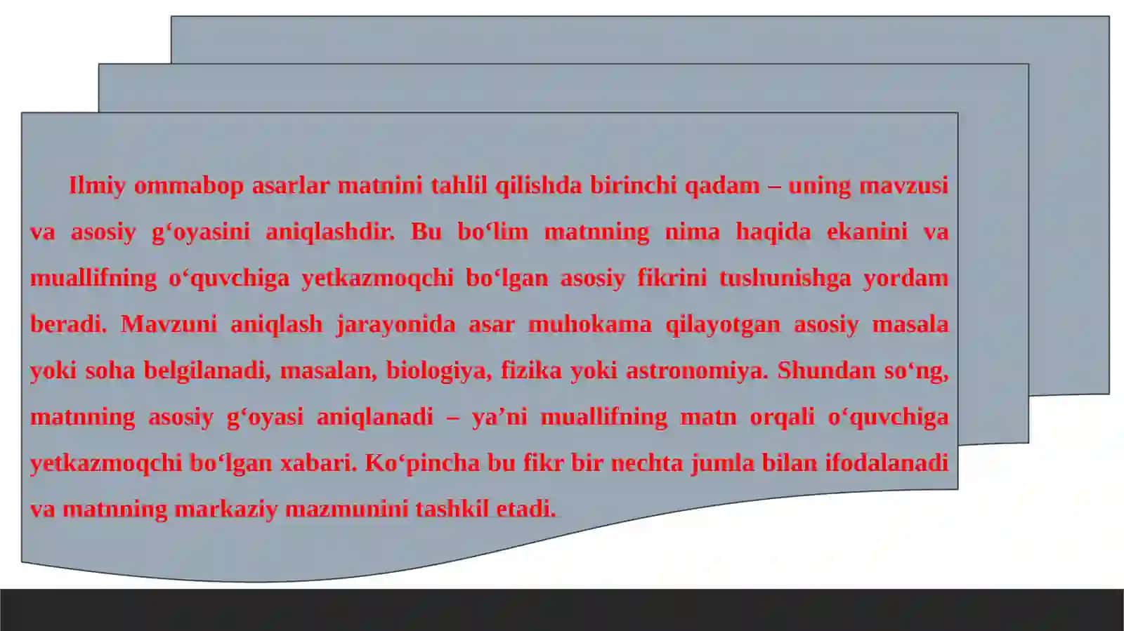 Ilmiy ommabop asarlar matni tahlili 3