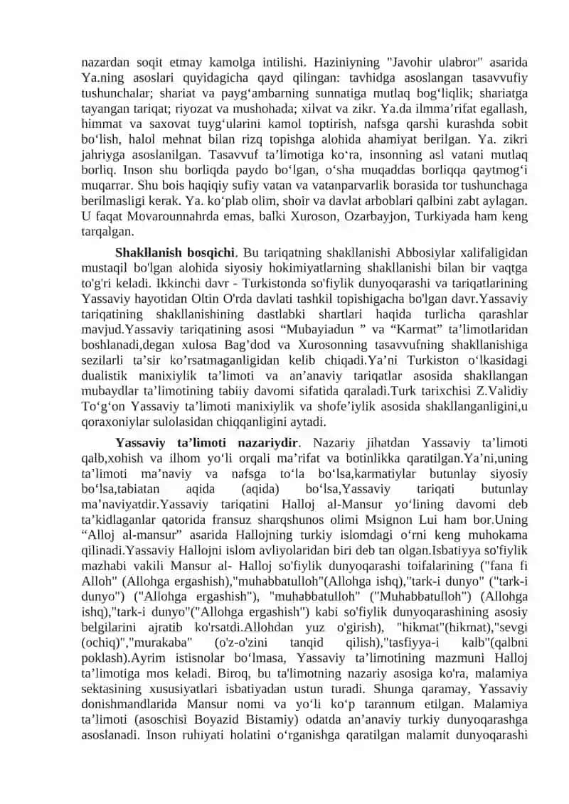 Yassaviya va Kubroviylik tariqatlari 3