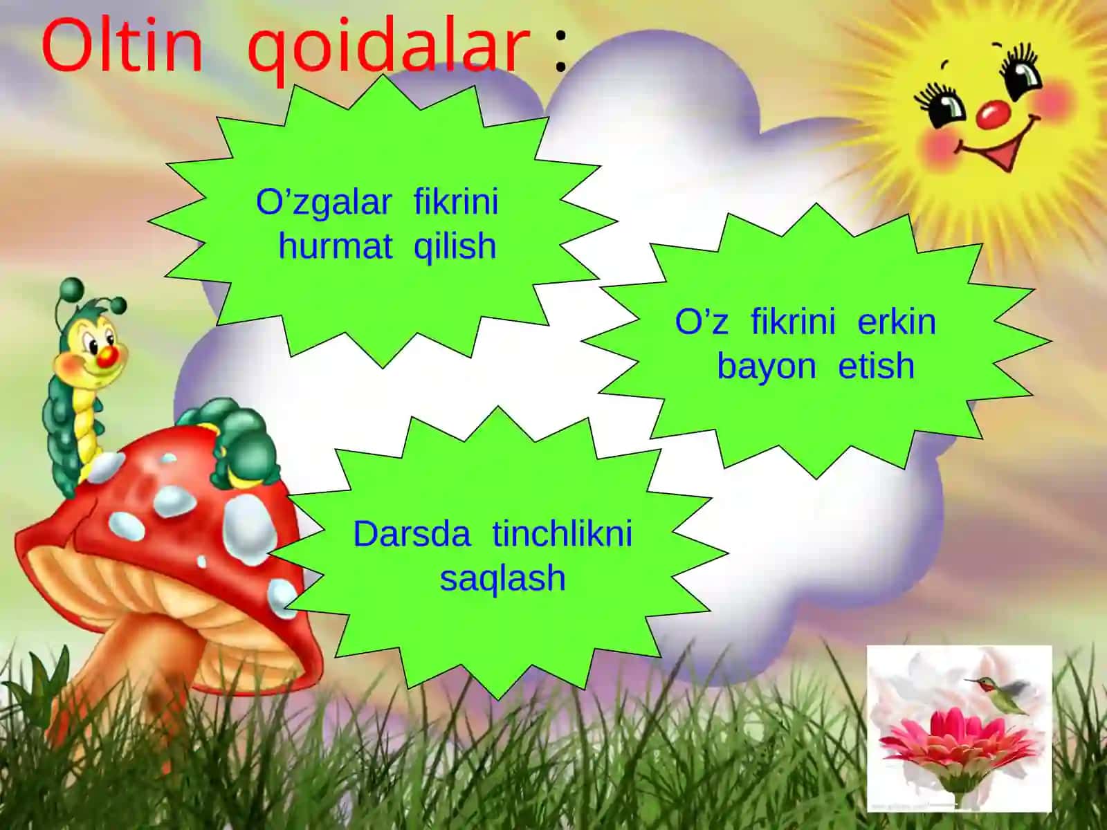 O’tilganlarni mustahkamlash 3