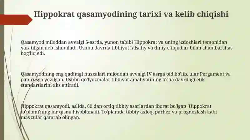 Hippokrat qasamyodi 3