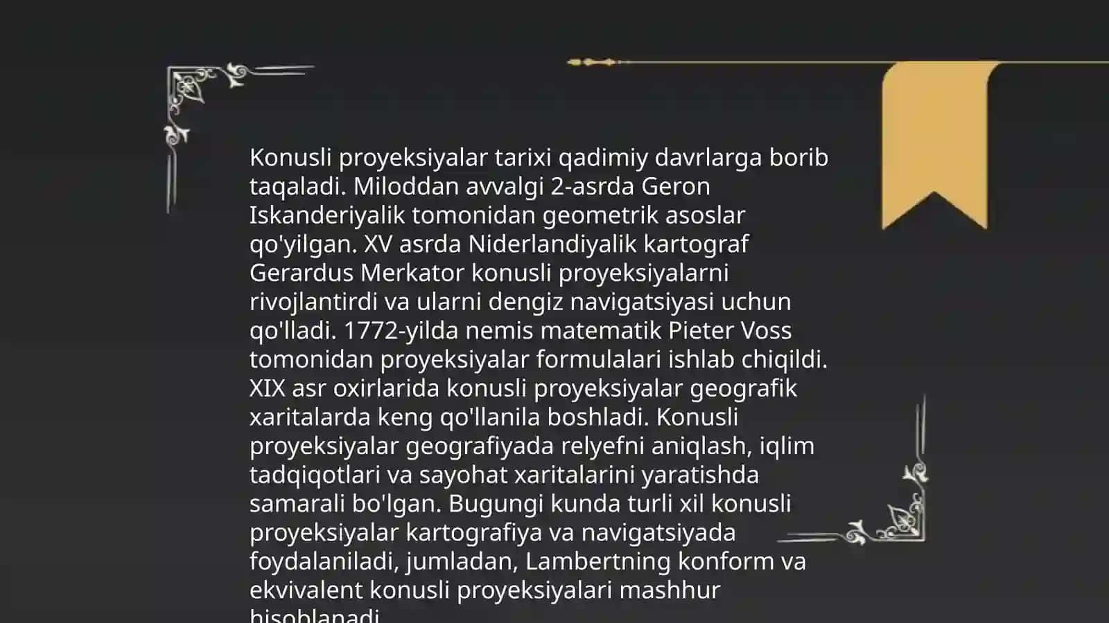 Konusli proyeksiyalar 3