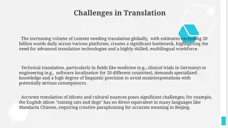 Challenges in Translation 3