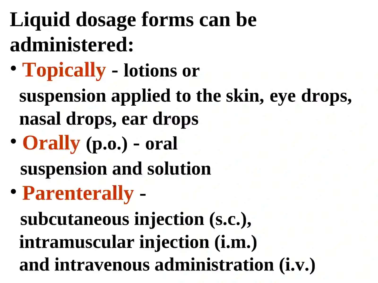 Liquid dosage forms 3