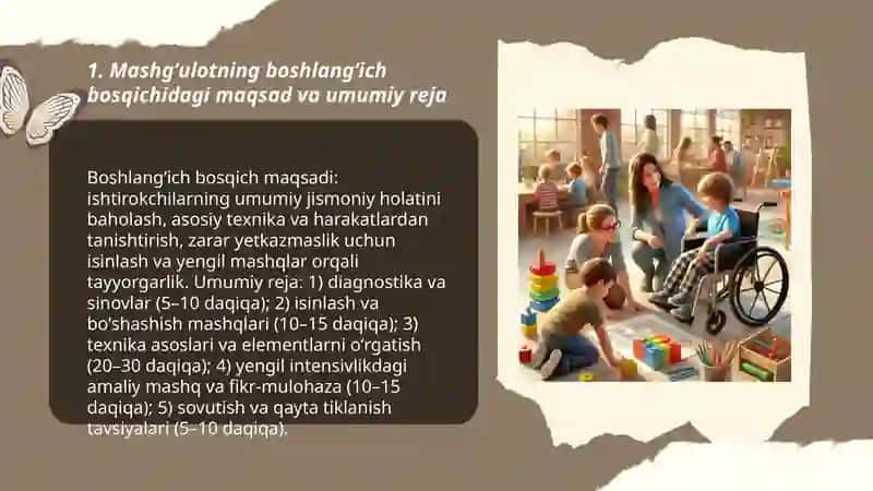Trening mashgʻulotning boshlangʻich bosqichi 3