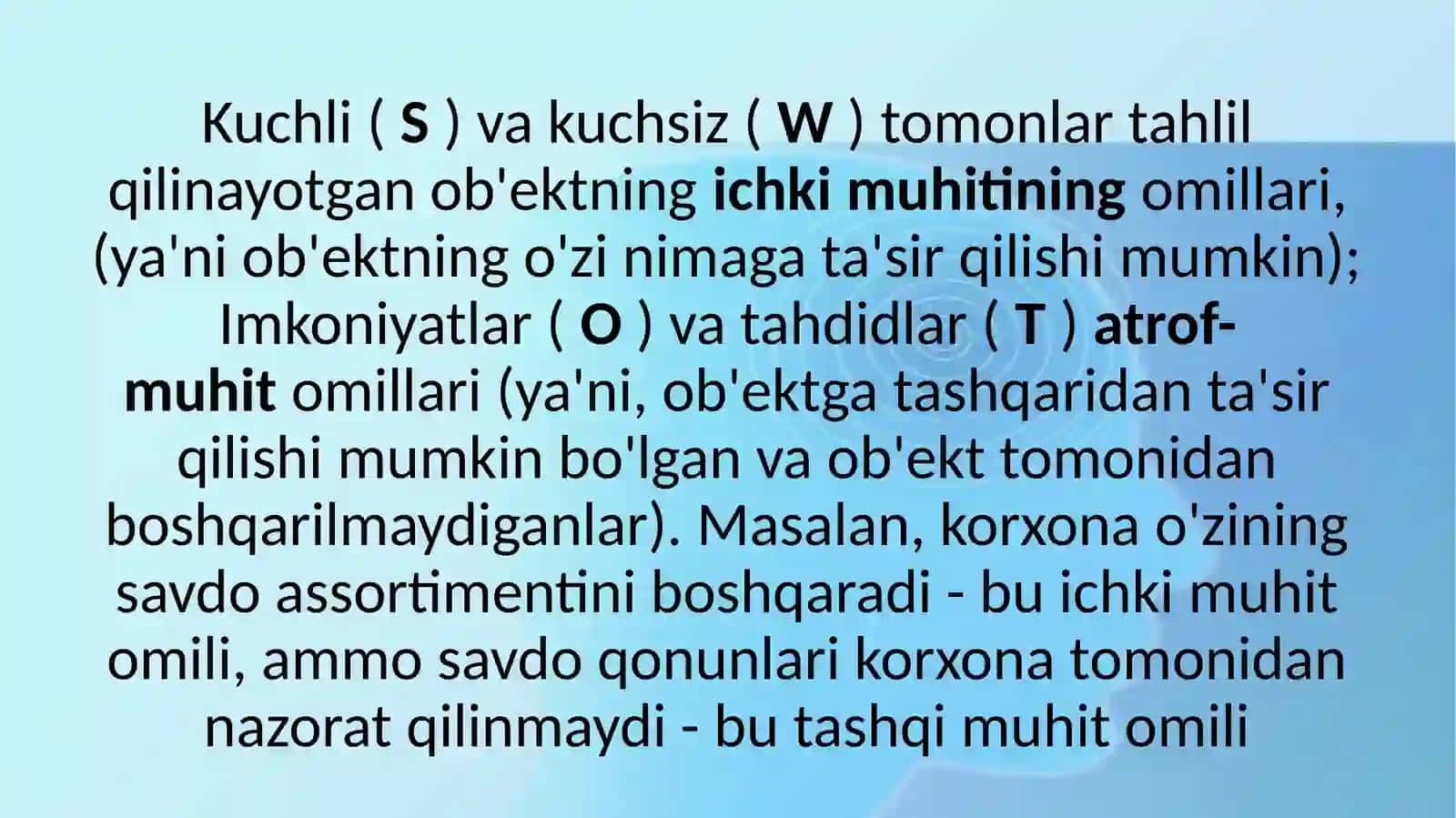 SWOT tahlili 3