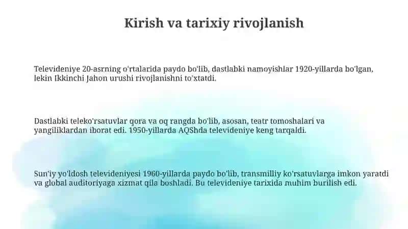 Televideniyening ommaviy axborot vositalari tizimi 3