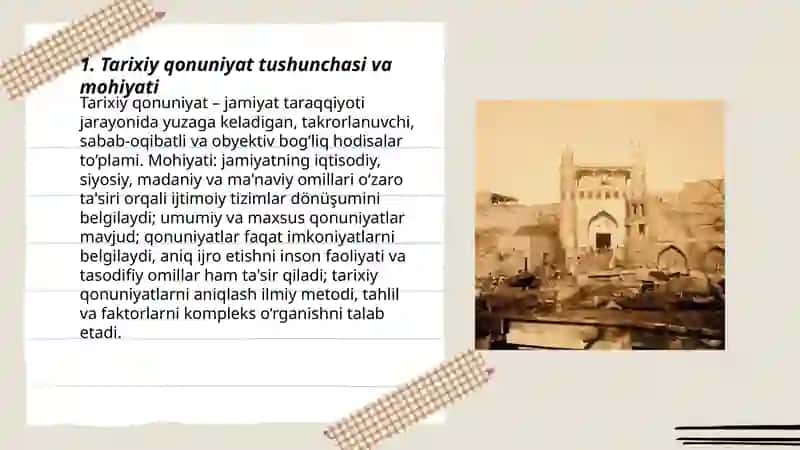 Tarixiy qonuniyat va tarixiy vaqti 3