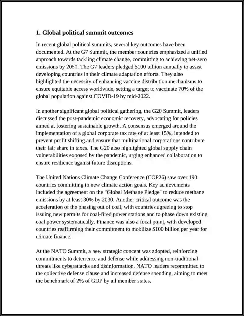 Global Political Summit Outcomes 3