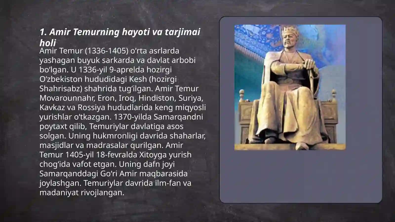 Amir Temur buyuk davlat arbobi 3