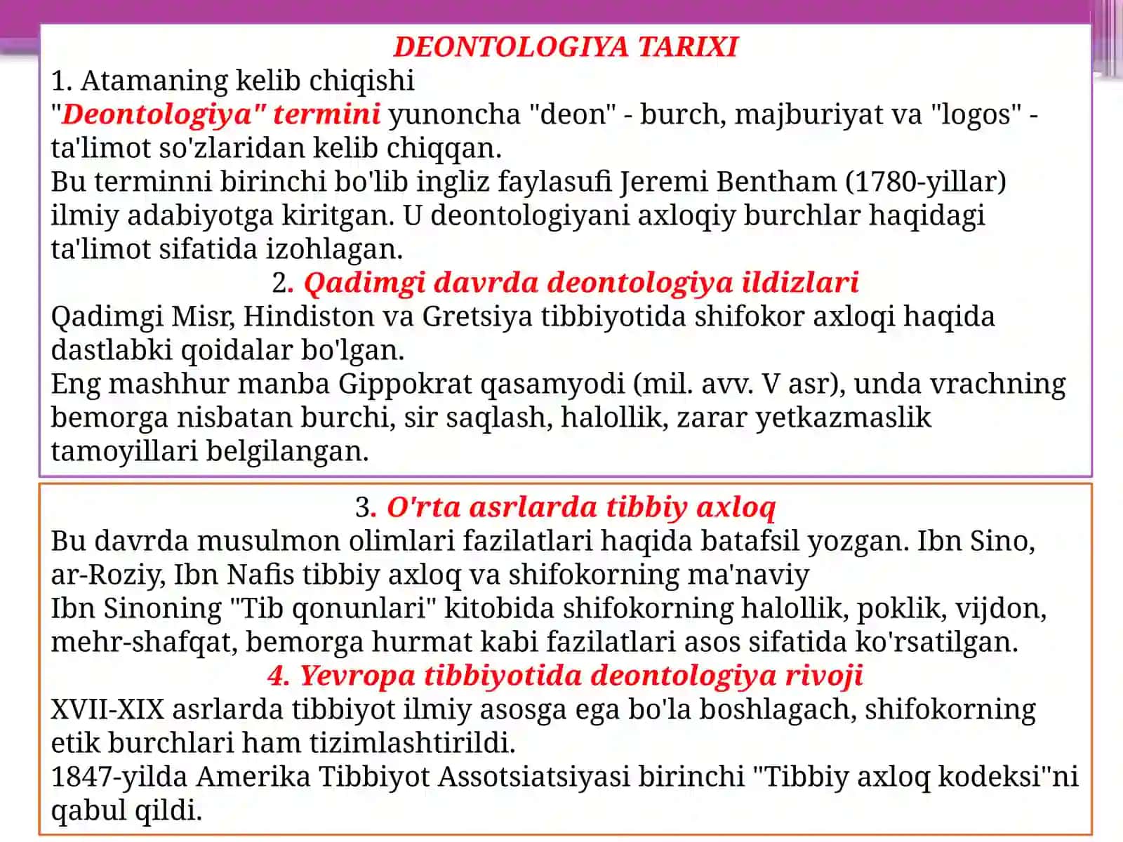 Tibbiyot deontologiyasining asoslari 3