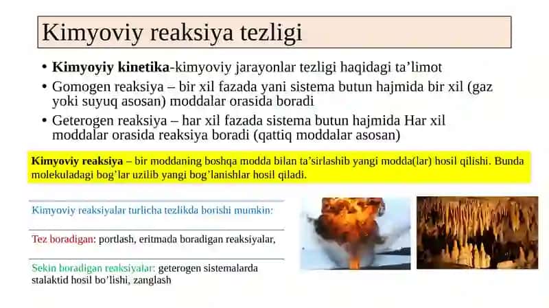 Kimyoviy reaksiya tezligi 3