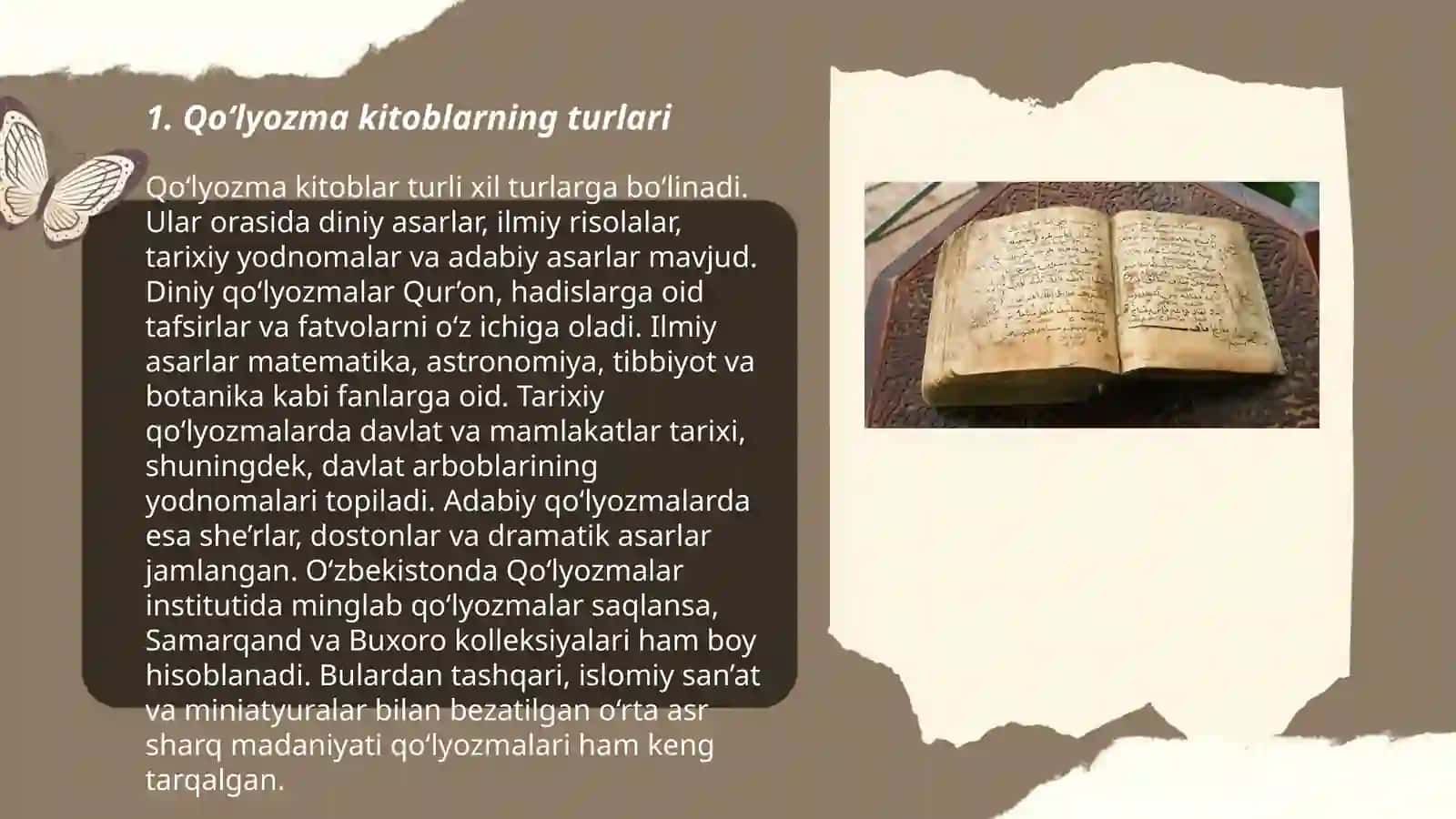 Qo‘lyozma kitoblarni saqlash va ilmiy o‘rganish 3
