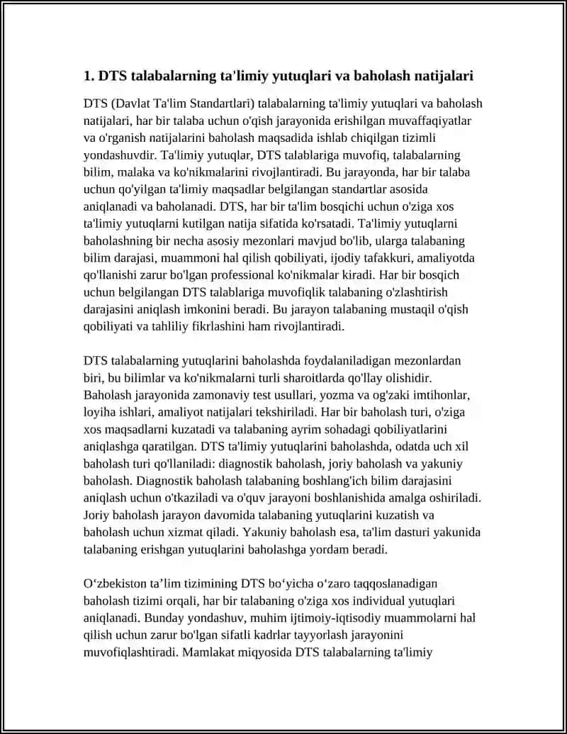 DTS TALABALARINI O'RGANISH 3