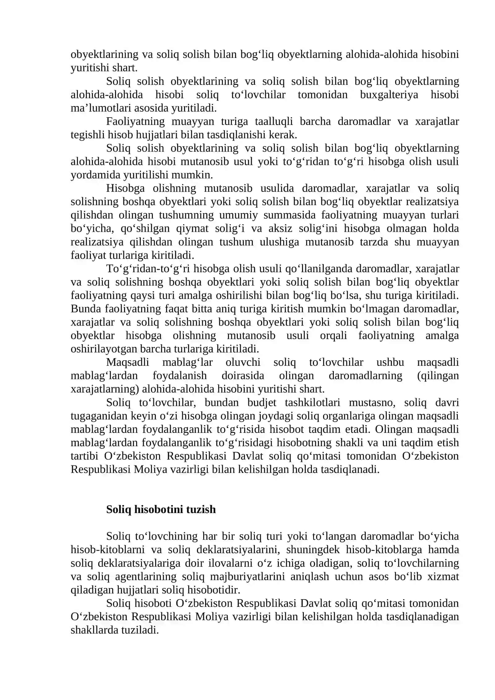 SOLIQ HISOBI VA SOLIQ HISOBOTI 3