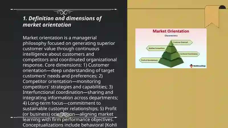 Marketing and market orientation 3