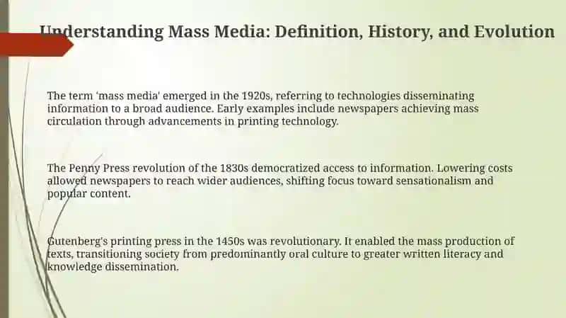 Mass Media Presentation 3