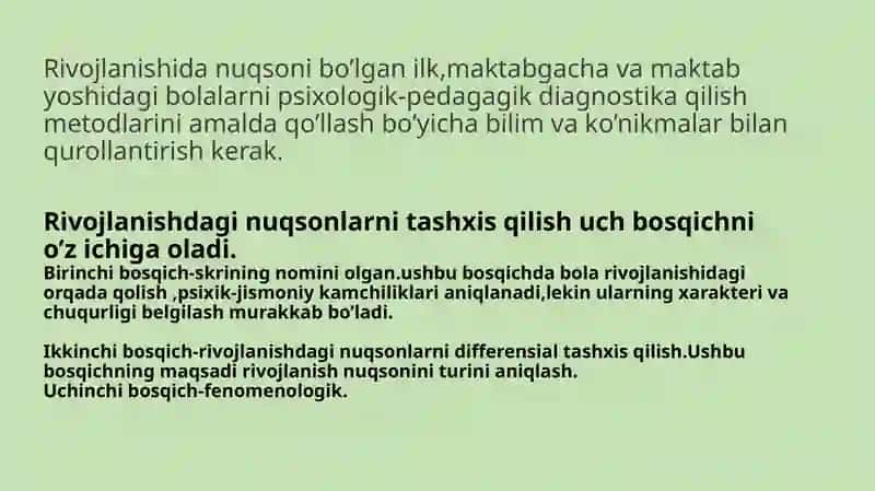 rivojlanishida nuqsoni bòlgan bolalar slayd 3