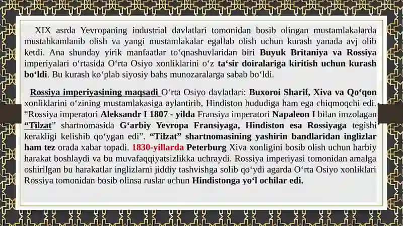 Buxoro amirligining tashqi siyosati 3