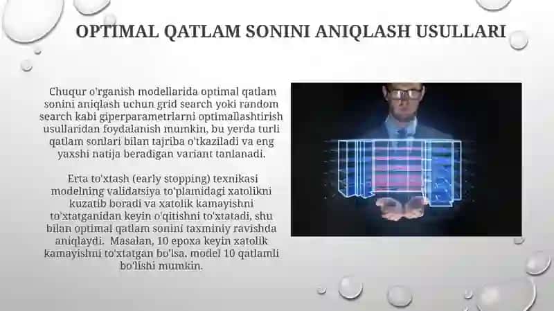 Chuqur o'rganishda qatlamlar sonining ahamiyati 3