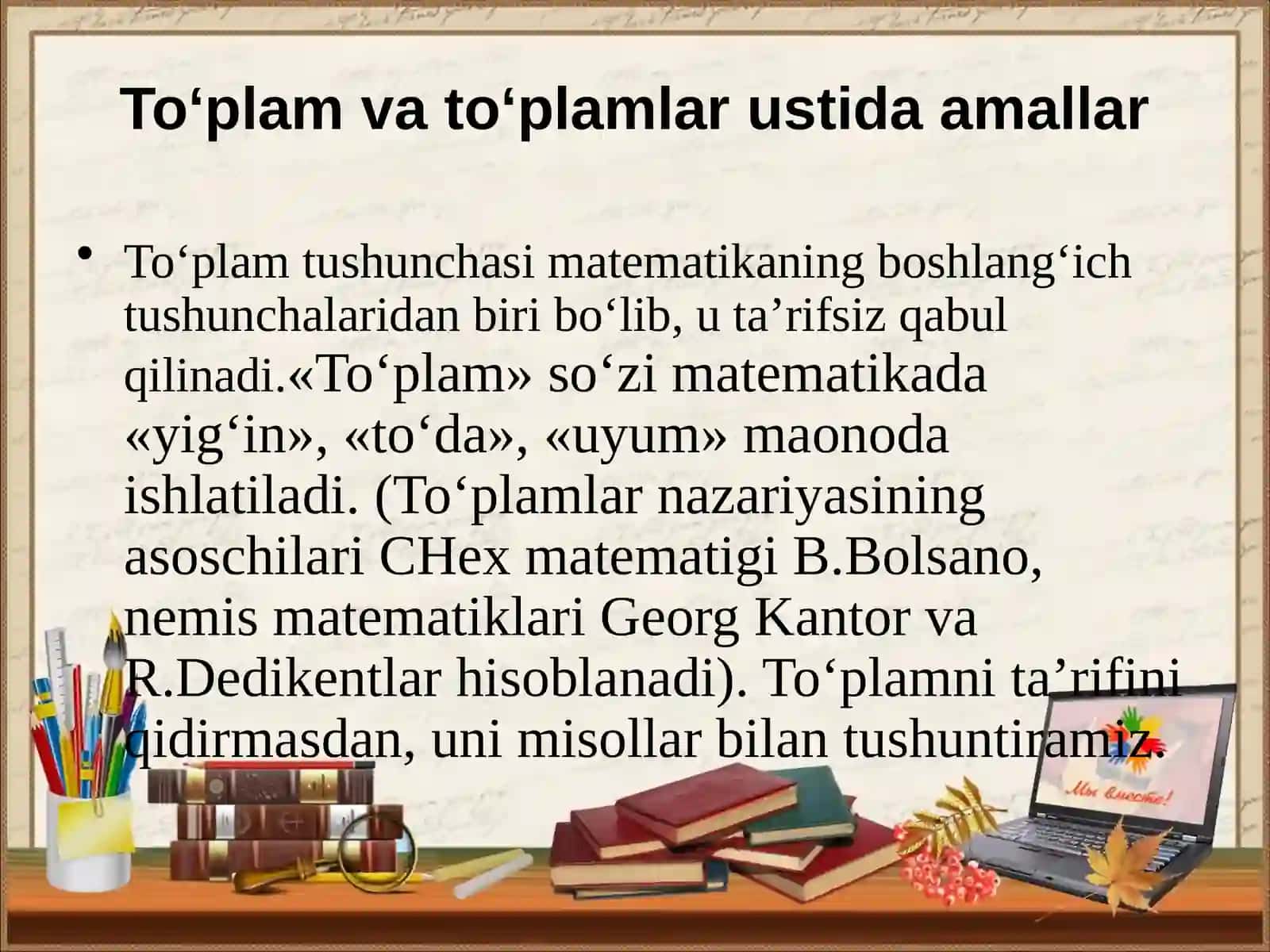 ALGEBRA VA ALGEBRAIK SISTEMALAR 3