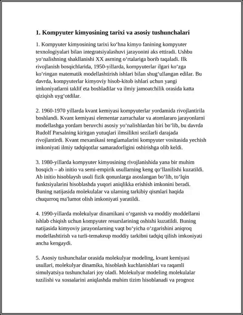KOMPYUTER KIMYOSI 3