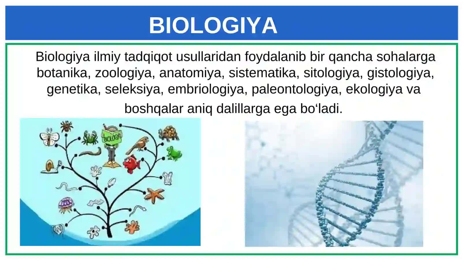 BIOLOGIYAni o'rganish usullari 3
