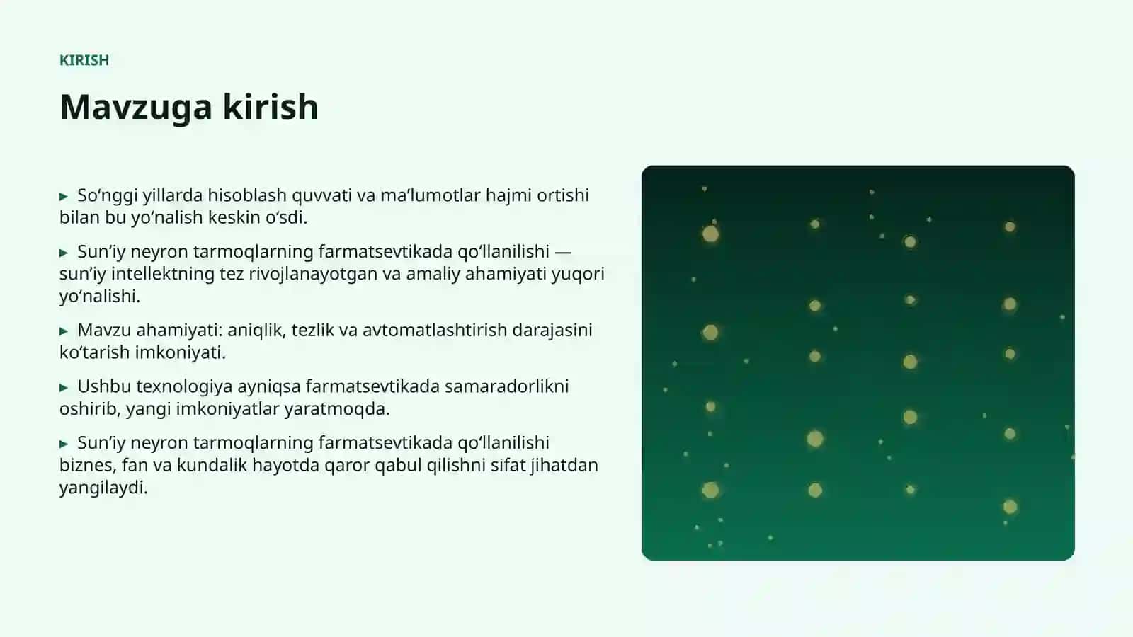 Sun'i intellekt bo'yicha taqdimot 3