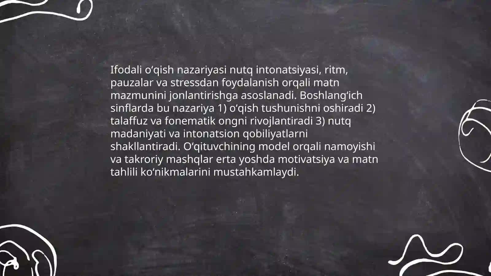 Ifodali O'qish Nazariyasi 3