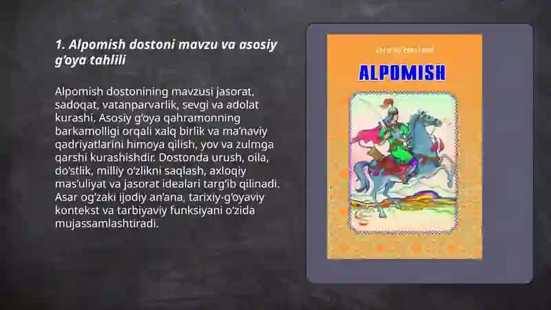 Alpomish dostoni tahlili 3