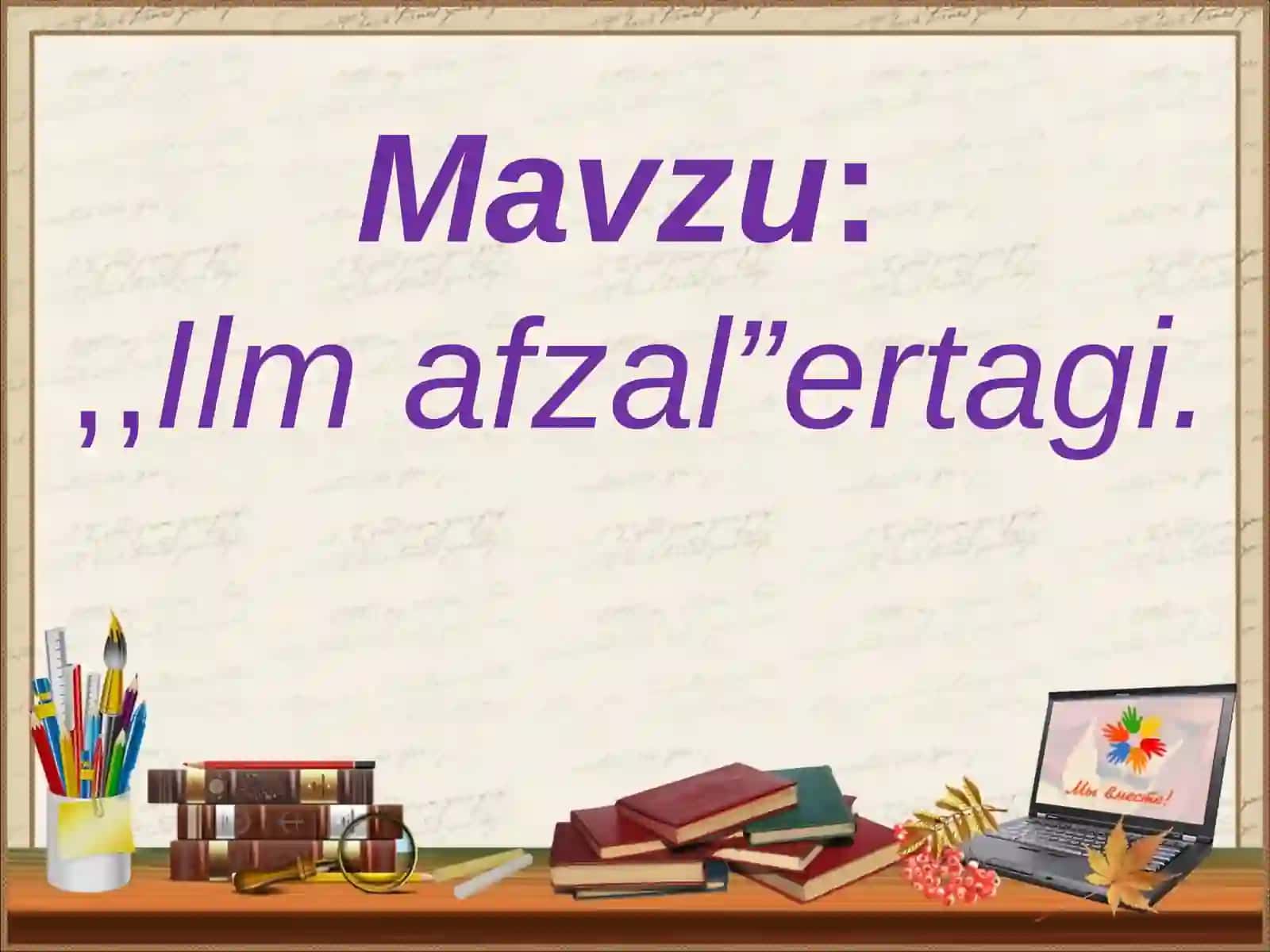 Ilm afzal ertagi. 3