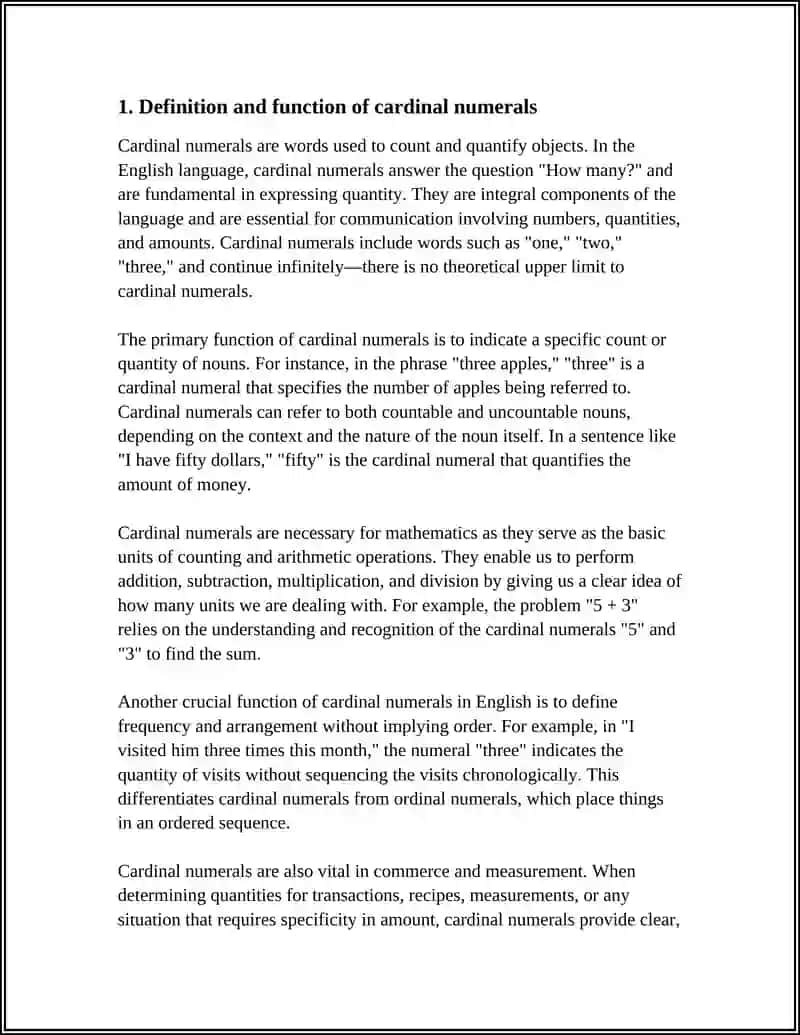 CARDINAL AND ORDINAL NUMERALS 3