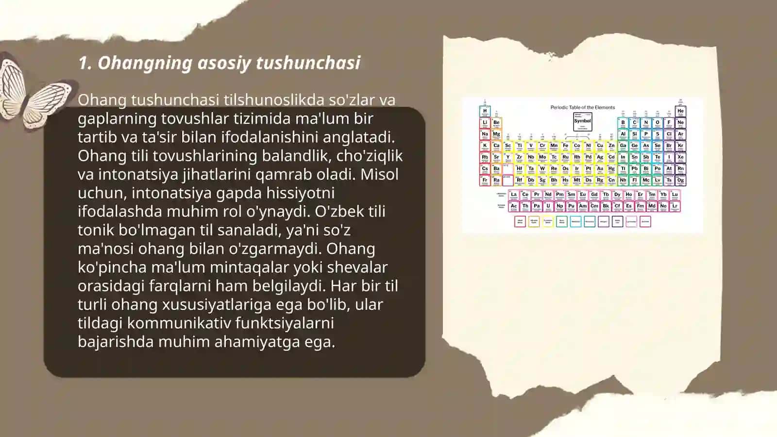 Ohang va uning turlari. Fonetik o'zgarishlari. Tovush o'zgarishi hodisalari 3