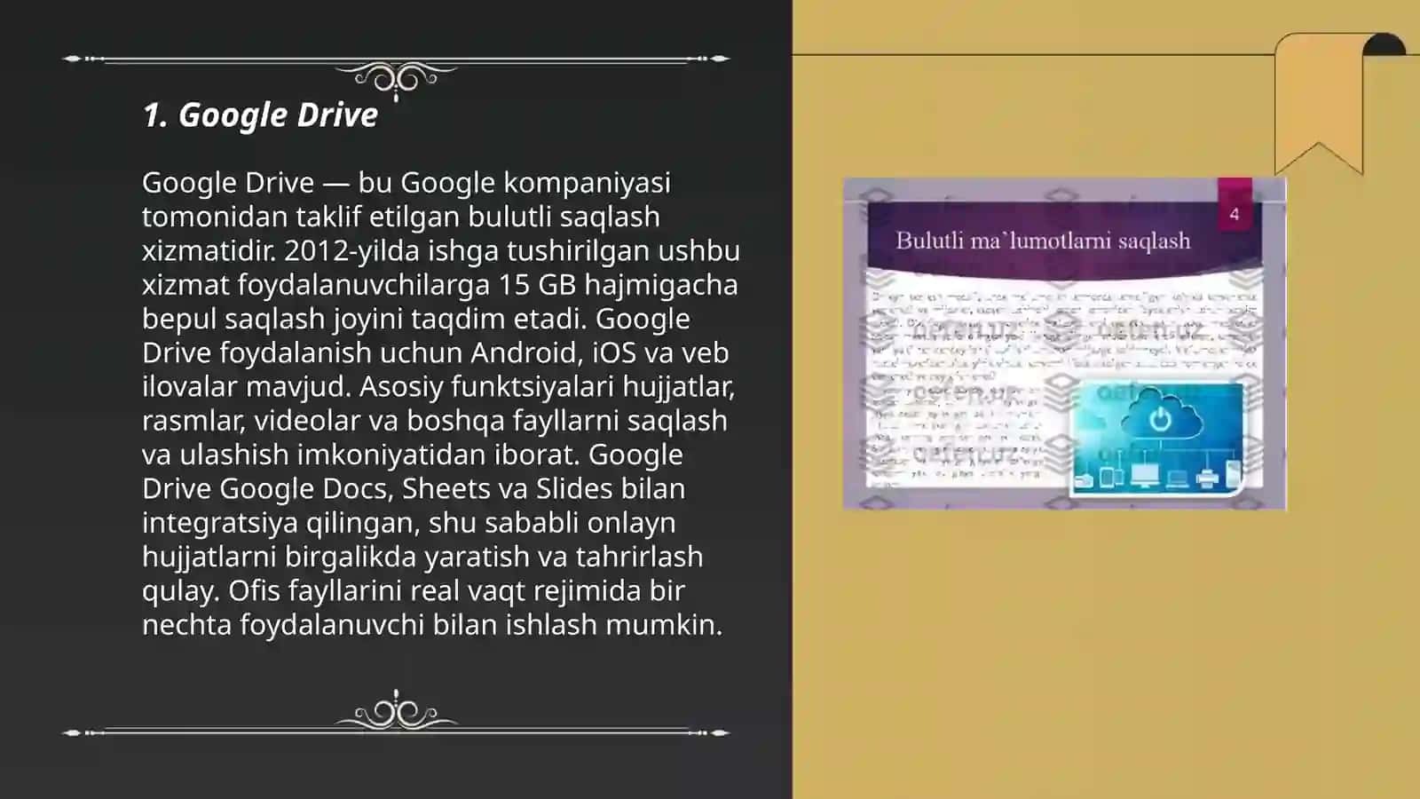 Eng yaxshi bulutli xotiralar va ularning bir biridan farqli tomonlari 3