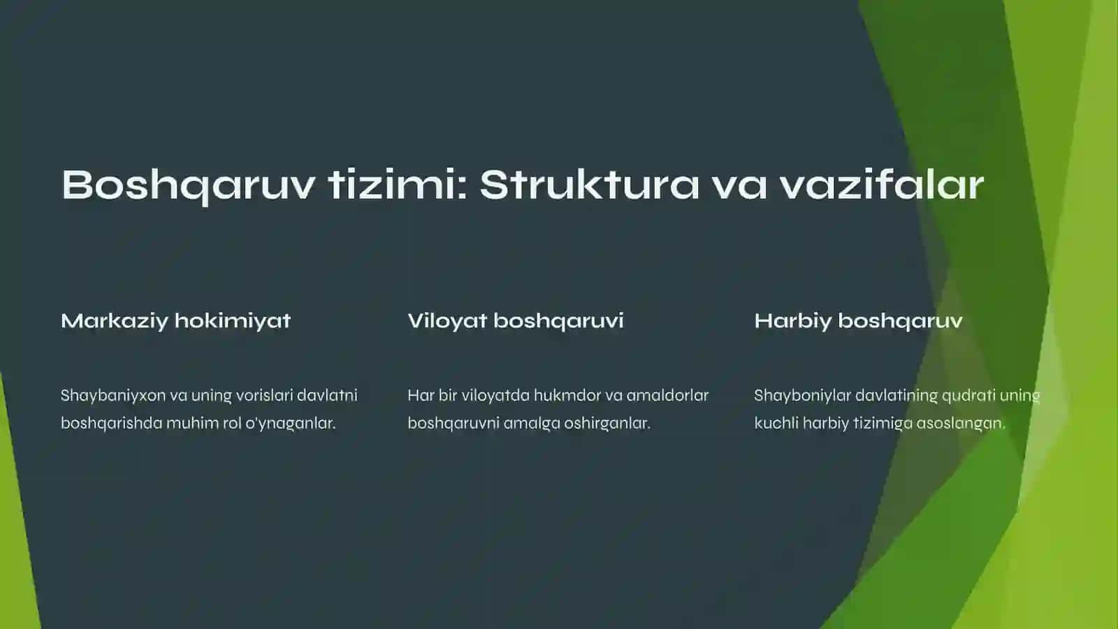 Shayboniylar davlati boshqaruv tizimi 3