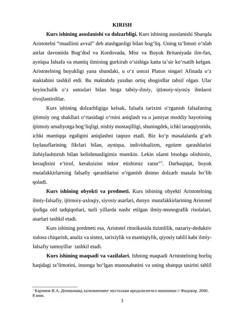 Aristotel Ritorikasida Argumentlash Masalalari 3