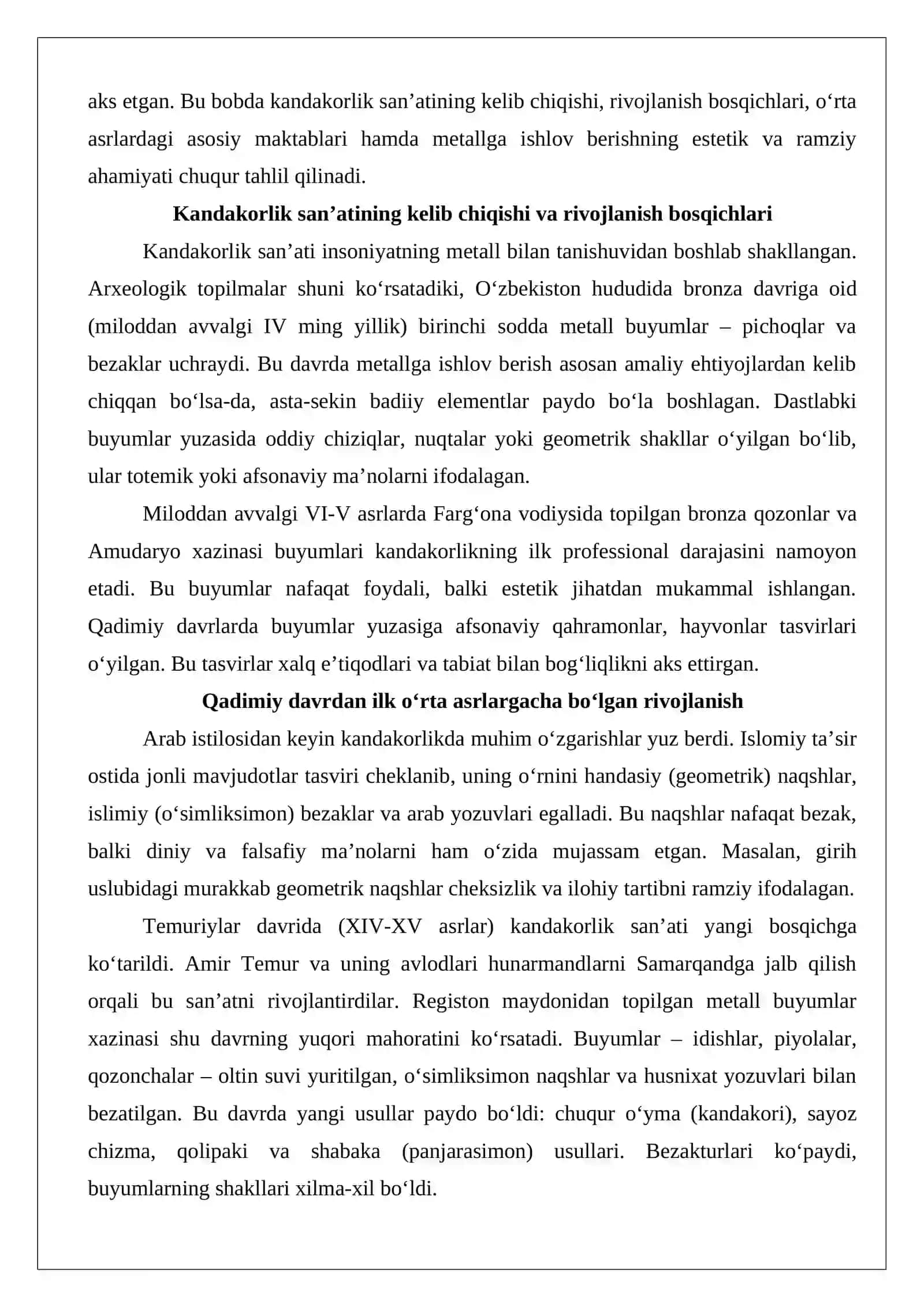 Mustaqillik yillarida kandakorlik san’ati 3