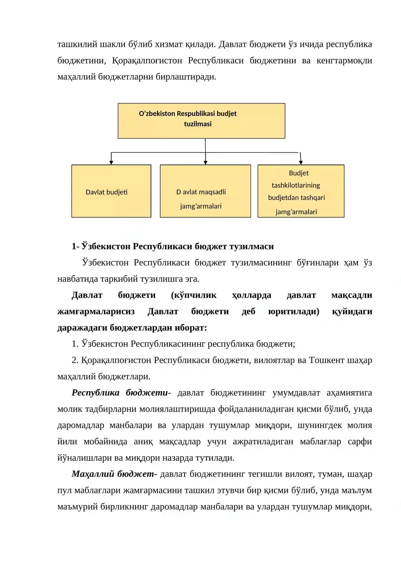 Бюджет тизими бюджетлари 3