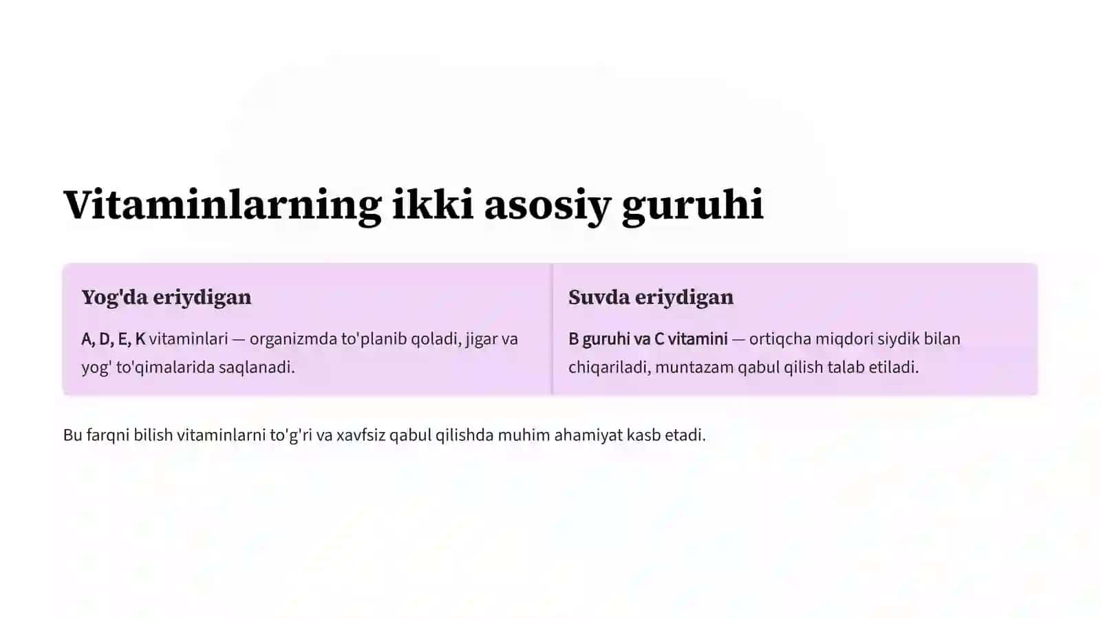 Vitaminlar va Ularning Ahamiyati 3