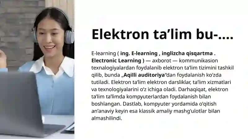elektron ta'limni rivojlantirish 3