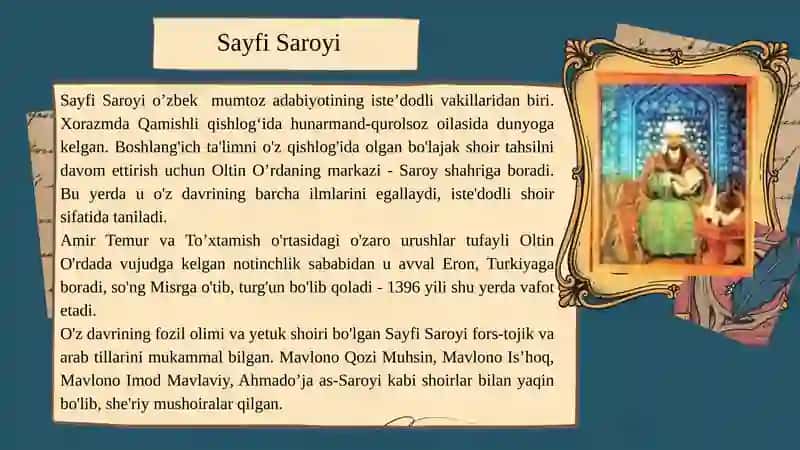 "Sayfi Saroyi she’riyati" 3