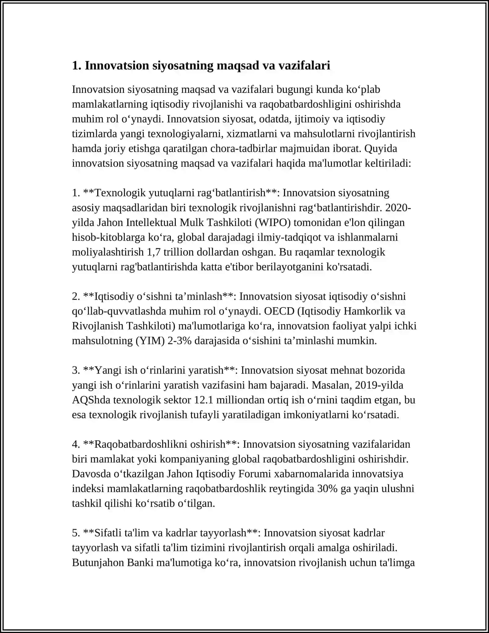 INNOVATSION SIYOSAT KONSEPSIYASINING UMUMIY QOIDALARI 3