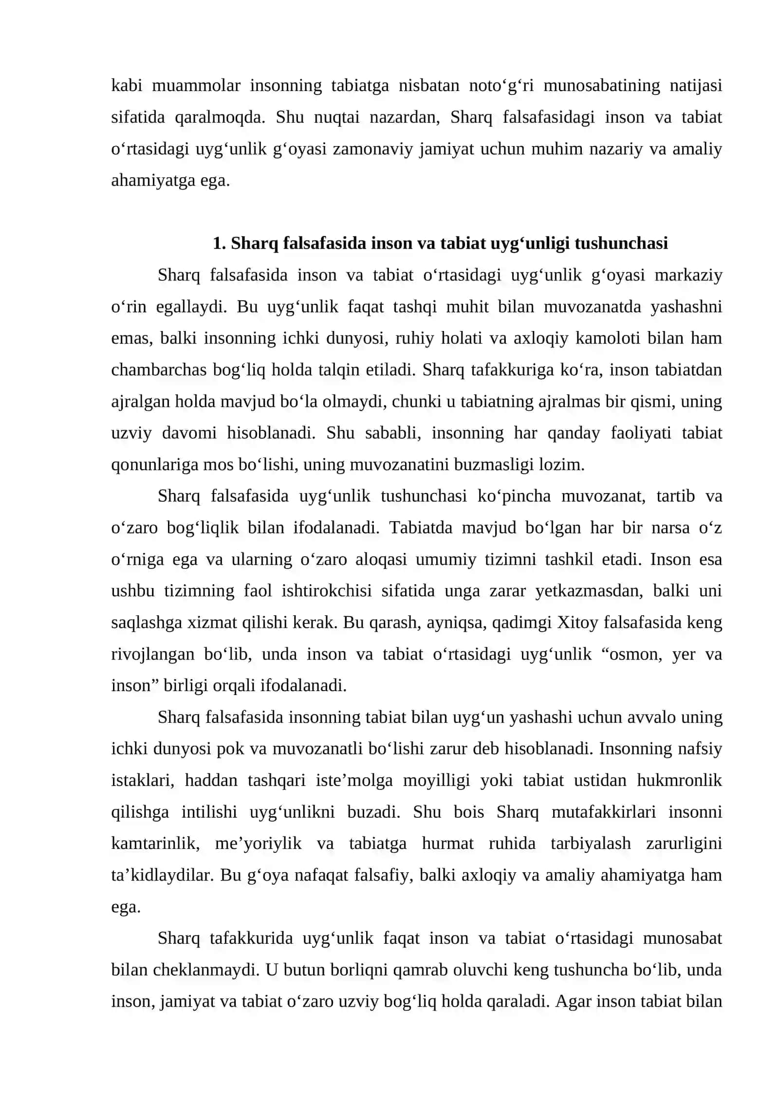 Sharq falsafasida inson va tabiat oʻrtasidagi munosabatlar 3